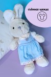 Мягкая игрушка Кролик в платье, символ года 2023, кот/кролик, плюшевая игрушка 3аяц, зайка 281-456 фото 8 — Egidius.ru