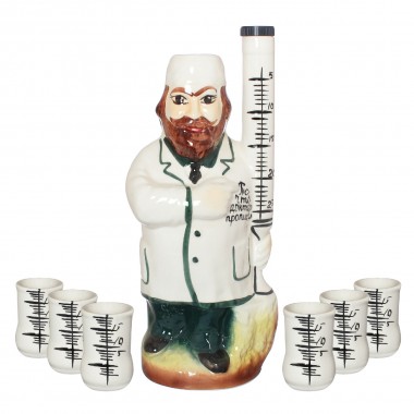 Набор водочно-коньячный &quot;Доктор&quot; новый 7 предметов 0,75Л  806-048 — Egidius.ru