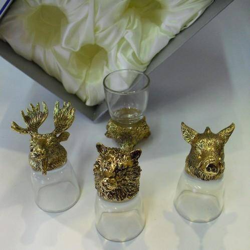 Набор из 4-х стопок зол 3-1-330 фото 1 &mdash; Egidius.ru