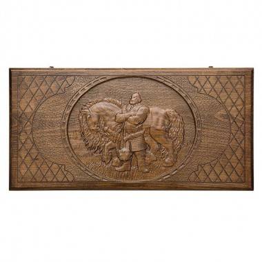 Настольная игра: Нарды резные &quot;Илья Муромец&quot;, Ustyan 4-2-092 — Egidius.ru