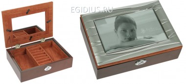 Шкатулка-фоторамка ювелирная &quot;Moretto&quot; 19*14*5см  110-255 — Egidius.ru