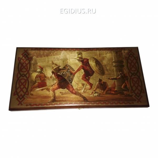 Нарды малые Гладиатор 40х20х3,3см 81-5305 фото 1 — Egidius.ru