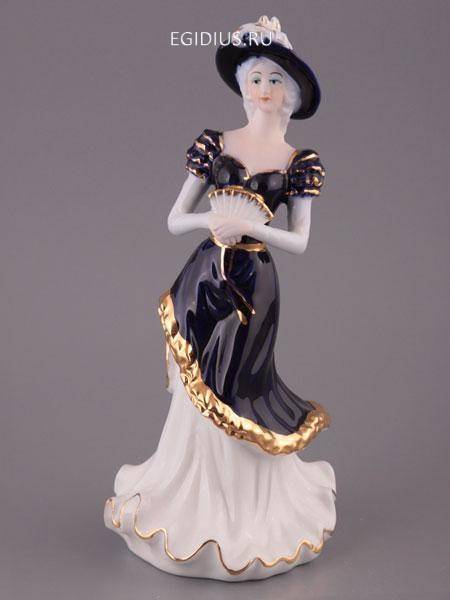 Статуэтка "дама с веером в шляпе" 320-332 фото 1 &mdash; Egidius.ru