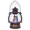 Фигурка декоративная с подсветкой и эффектом вьюги "Фонарь", L14 W11,1 H20,5 см, (3хАА, не прилаг) 80-0913 фото 1 — Egidius.ru