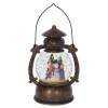 Фигурка декоративная с подсветкой и эффектом вьюги "Фонарь", L14 W11,1 H20,5 см, (3хАА, не прилаг) 80-0913 фото 2 — Egidius.ru