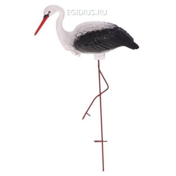 Фигура садовая Аист средний L51W18H100 81-6136 фото 1 &mdash; Egidius.ru