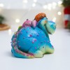 Фигура декоративная "Дракончик с цветочком" (синий) 7,5*6*6см 81-3212 фото 3 — Egidius.ru