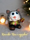 Копилка "Котик с подарком" (серый) В*Ш*Д 14*11*15см 81-8500 фото 2 — Egidius.ru