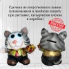 Копилка "Котик с подарком" (серый) В*Ш*Д 14*11*15см 81-8500 фото 7 — Egidius.ru