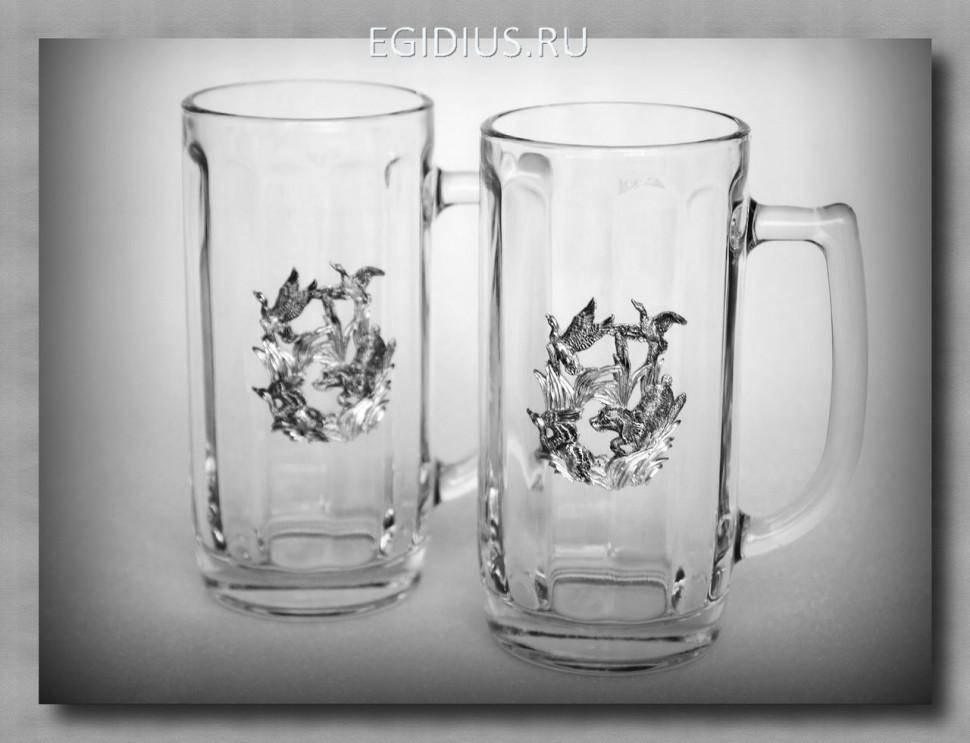 Набор пивных кружек 55109 "Утиная охота" 300мл.  72-0053 фото 1 — Egidius.ru
