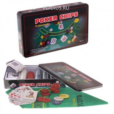 Настольная игра Покер (300 фишек), L32,5 W19,5 H5,3 см 81-5422 — Egidius.ru