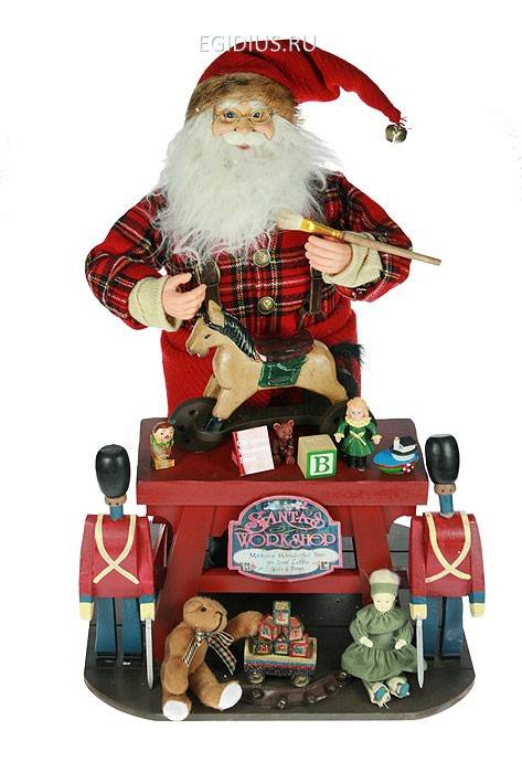 Новогоднее интерьерное изделие "Мастерская желаний" 56см  150-904 фото 1 — Egidius.ru