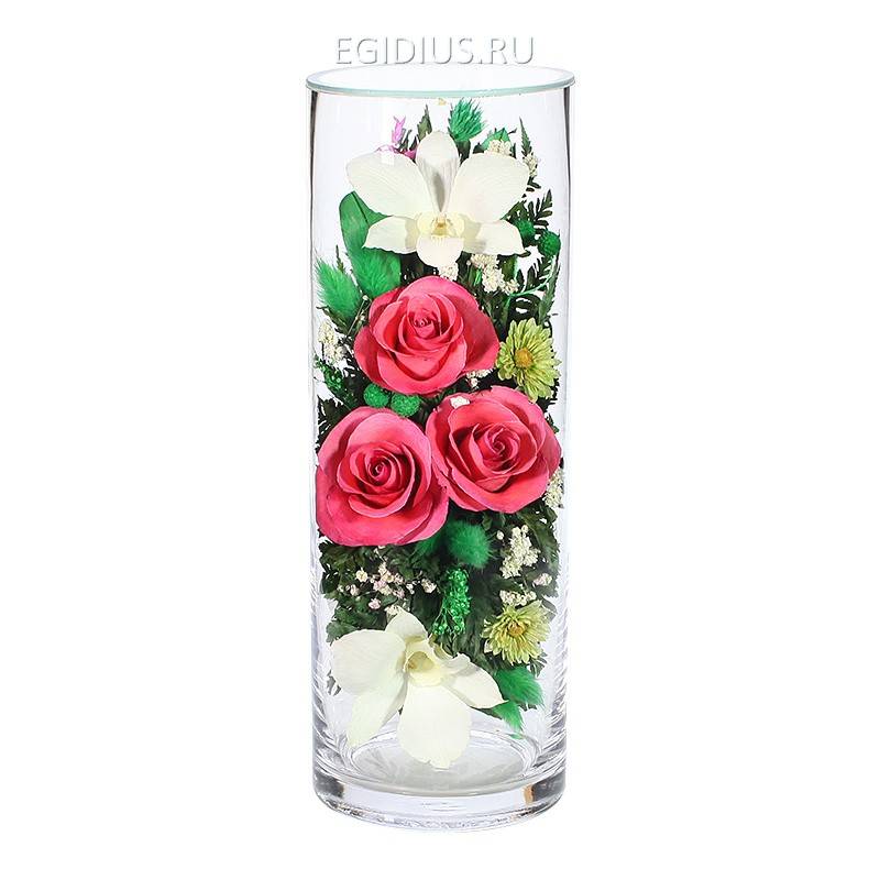 Композиция из роз и орхидей 200-234 фото 1 — Egidius.ru