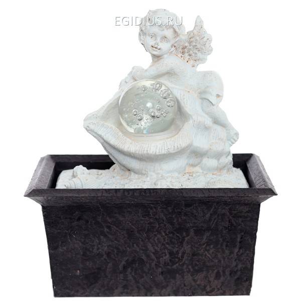 Фонтан "Ангел" со светодиодной подсветкой, L15,8 W11,8 H18 см 81-2354 фото 1 &mdash; Egidius.ru