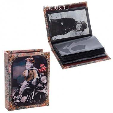 Фотоальбом (10х15 см,80 фото, 40 листов, 2 фото на листе), 18х14х5 см, 81-0176 — Egidius.ru