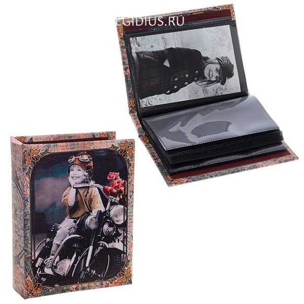 Фотоальбом (10х15 см,80 фото, 40 листов, 2 фото на листе), 18х14х5 см, 81-0176 фото 1 — Egidius.ru