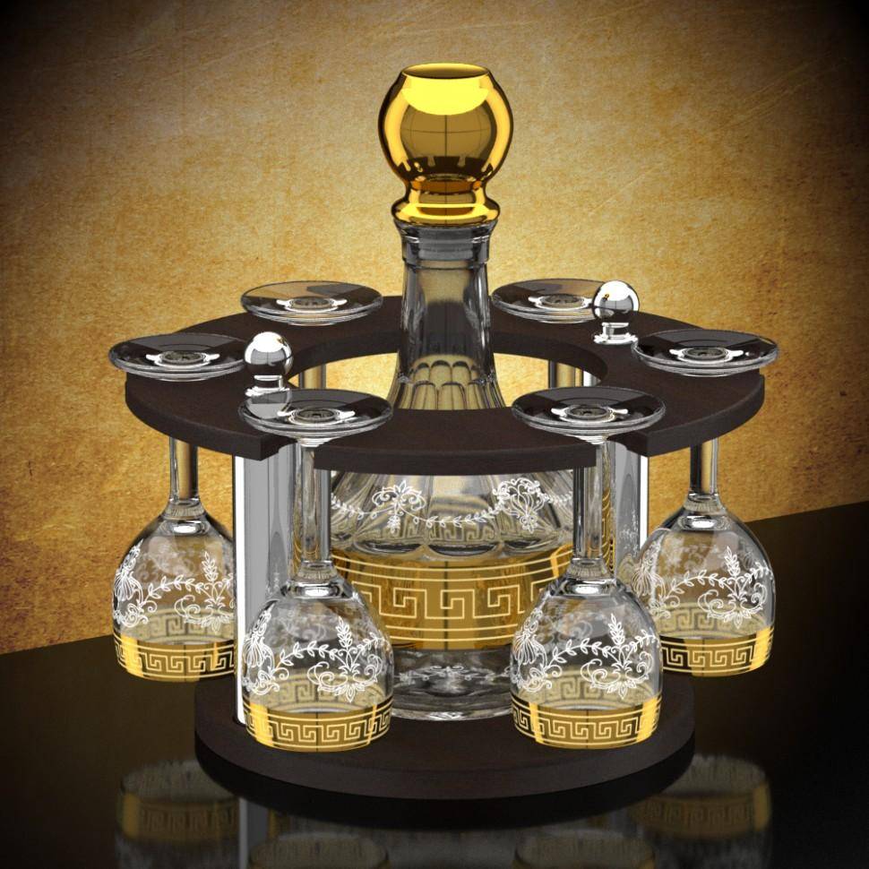 Мини-бар 7 предметов Кольцо Барокко 71-0104 фото 1 — Egidius.ru