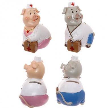 Копилка &quot;Свинка&quot;, L10,5 W8 H13,5см, 2в 82-0602 — Egidius.ru