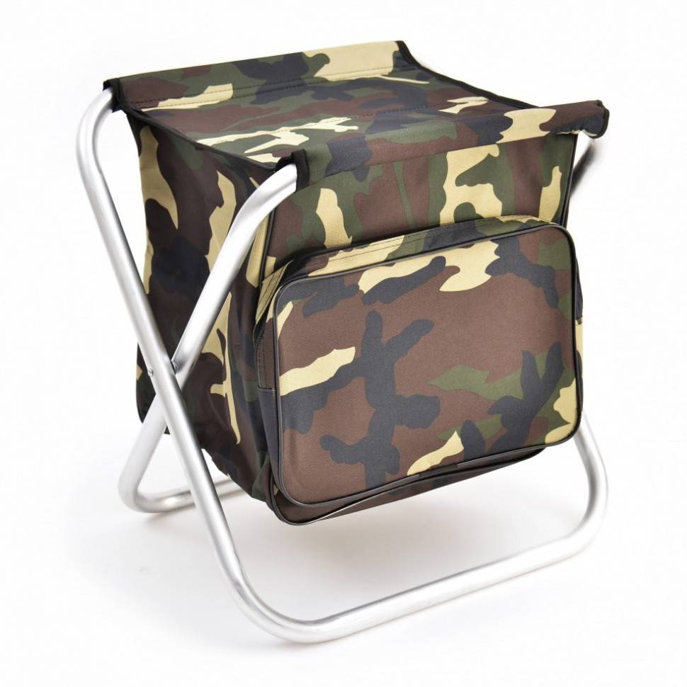 Табурет складной МАХ большой алюминий с сумкой 41-0026 фото 1 — Egidius.ru