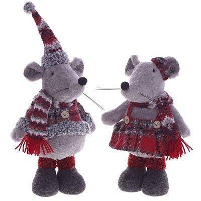 Игрушка набивная "Мышка", L23 W16 H33 см, 2в. 82-1323 фото 1 &mdash; Egidius.ru