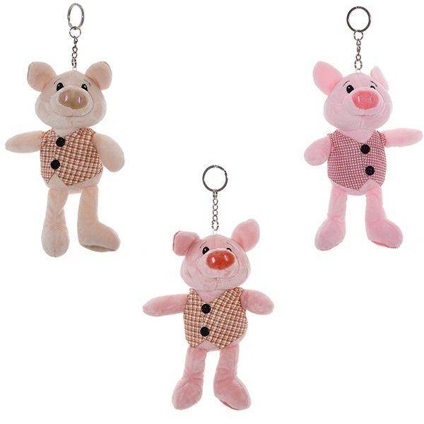 Брелок "Свинка", L5 W3 H8 см, 3в 82-0351 фото 1 — Egidius.ru