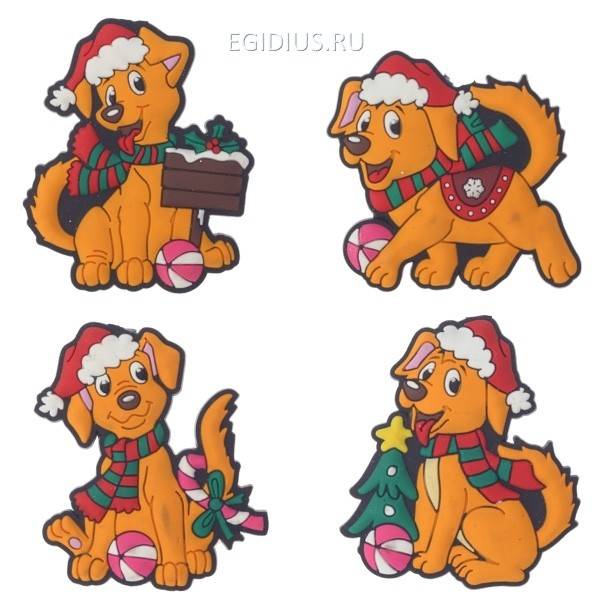 Магнит Собачка, H5 см, 4в. 81-3898 фото 1 &mdash; Egidius.ru