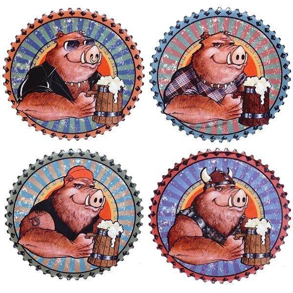 Магнит "Свинка", L7,2 W1 H7,2см, 4в 82-0386 фото 1 &mdash; Egidius.ru