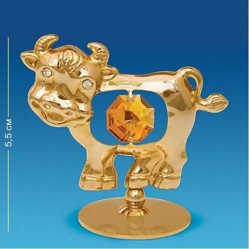 Фигурка Swarovski "Бык" на подставке AR- 62-2 микс 3-2-054 фото 1 — Egidius.ru