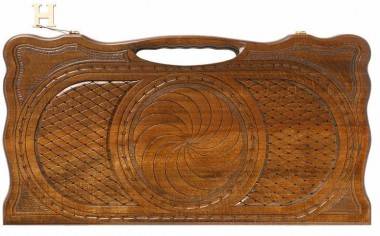 Настольная игра: Нарды резные &quot;Бесконечность&quot; с ручкой, Haleyan 4-2-027 — Egidius.ru