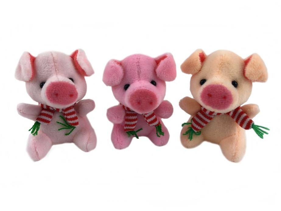 Мягкая игрушка-брелок Свинка S37 8см 281-190 фото 1 — Egidius.ru