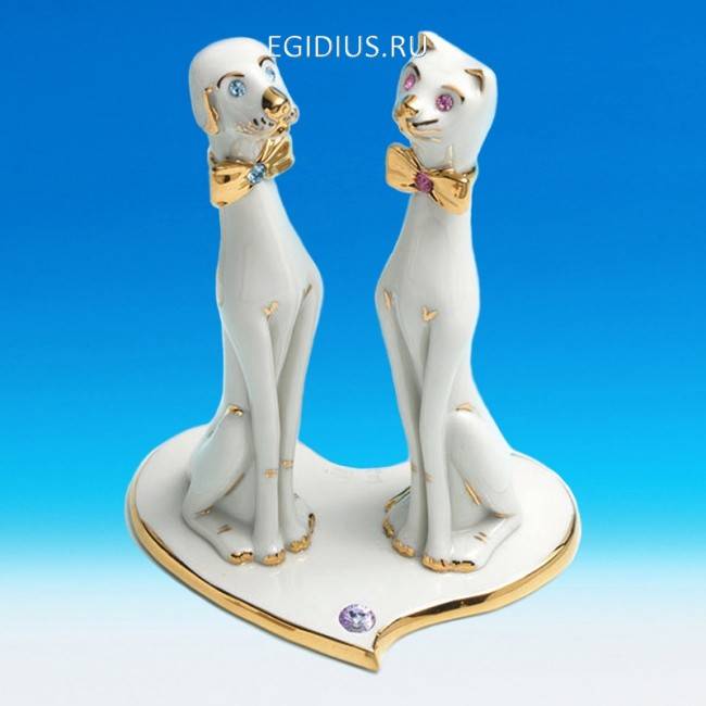 Кот и Пес  11см х h.15см 705-033 фото 1 — Egidius.ru