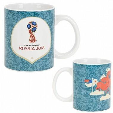 Кружка керамическая &quot;Чемпионат Мира FIFA 2018&quot; v=330мл.  406-127 — Egidius.ru