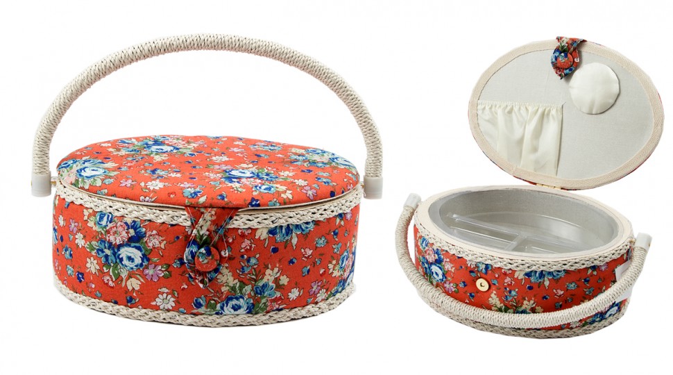 Шкатулка для рукоделия Сундучок 25*18*11см  115-052 фото 1 — Egidius.ru