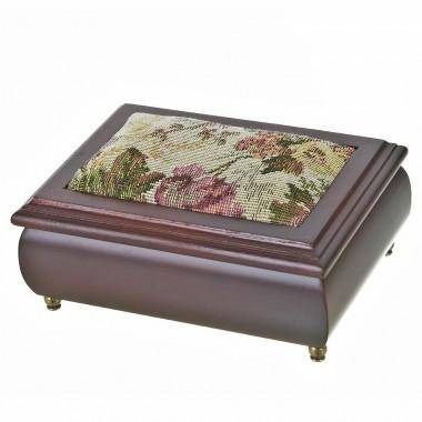 Шкатулка декоративная (для ювелирных украшений) &quot;Цветочная поляна&quot; 17*12,5*8см. 405-317 — Egidius.ru