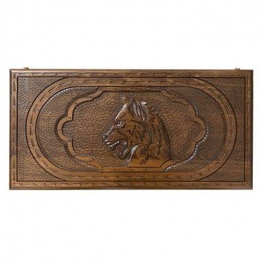 Настольная игра: Нарды резные &quot;Волк&quot;, Mirzoyan 4-2-141 — Egidius.ru