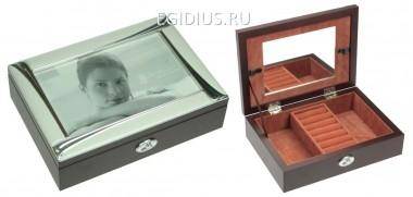 Шкатулка-фоторамка ювелирная Moretto 18*5*13см 110-160 — Egidius.ru