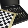 Шахматный набор "Троянская война" (черн-бел. с золотом мет. доска 36х36, дер. короб, фигуры золото/серебро) 31-0822 фото 5 — Egidius.ru