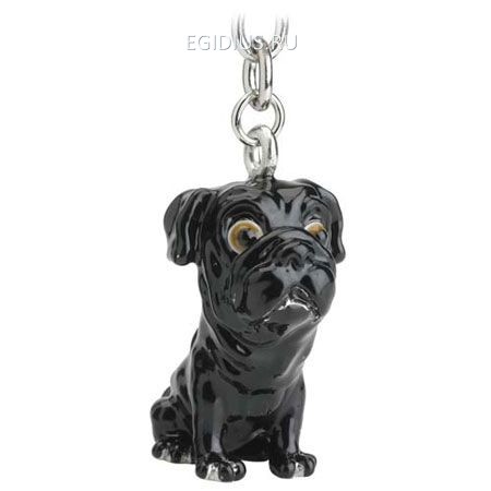 Брелок для ключей: Pug Black  201-520 фото 1 — Egidius.ru