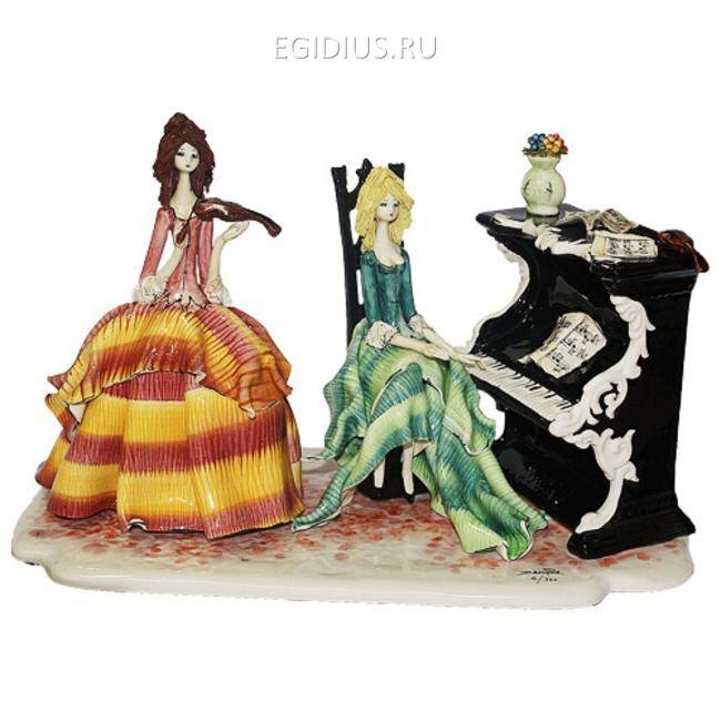 50149 Пианистка и скрипачка h 21 см 705-278 фото 1 — Egidius.ru