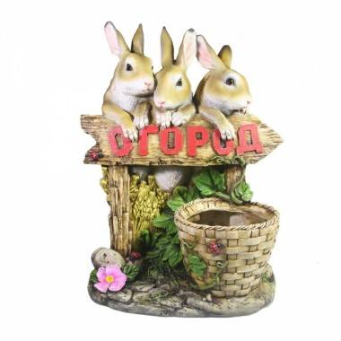 Кашпо садовое &quot;Огород&quot; (коричневый)21*17*29 81-6877 — Egidius.ru