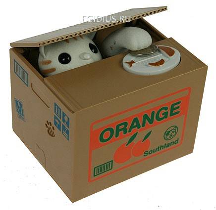 Копилка Кошка механич.  114-000 фото 1 &mdash; Egidius.ru