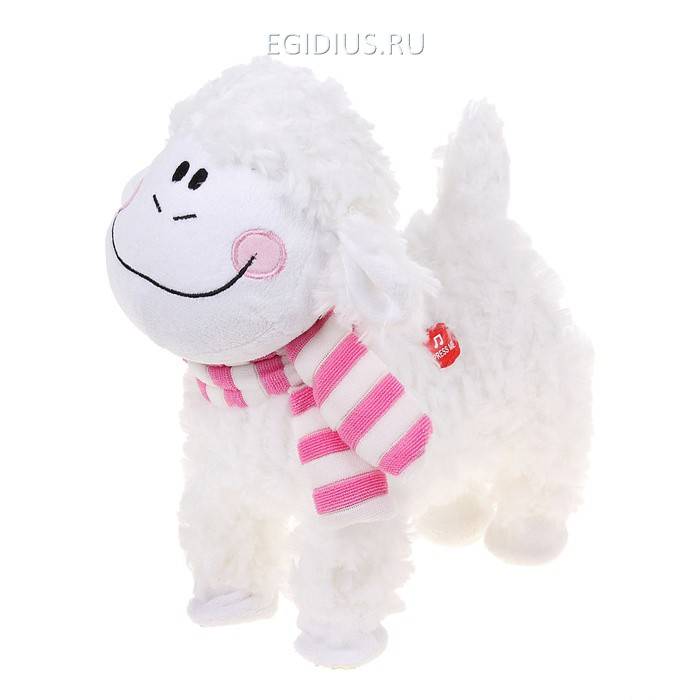 Мягкая игрушка механическая "Баран" шарф в полоску танцует 805-027 фото 1 — Egidius.ru