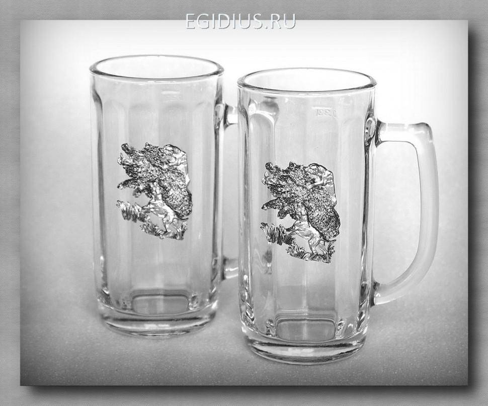 Набор пивных кружек 55109 "На кабана" 300мл.  72-0055 фото 1 — Egidius.ru