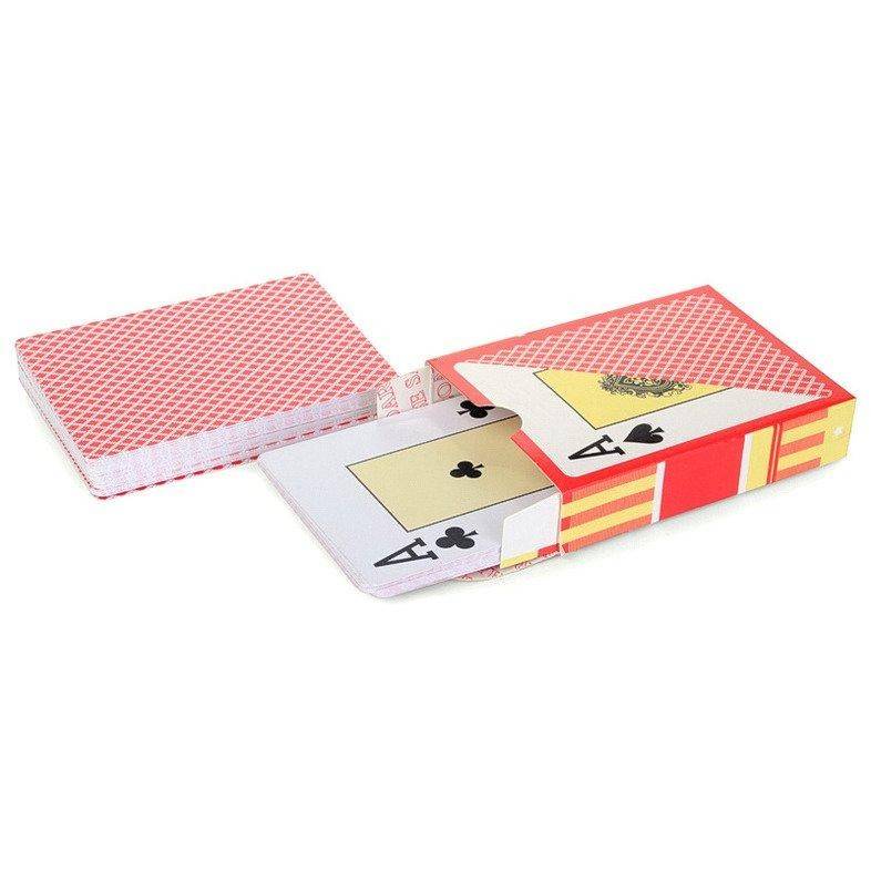 Карты "Texas Holdem" 100% пластик, красная рубашка 4-6-008 фото 1 — Egidius.ru