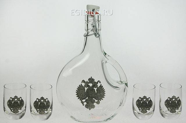 Подарочный набор для водки Герб 112-034 фото 1 — Egidius.ru