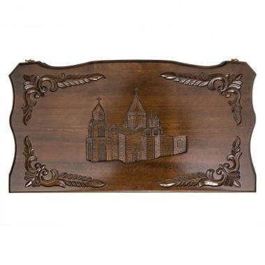 Настольная игра: Нарды резные &quot;Собор&quot; с ручкой 60, Haleyan 4-2-045 — Egidius.ru