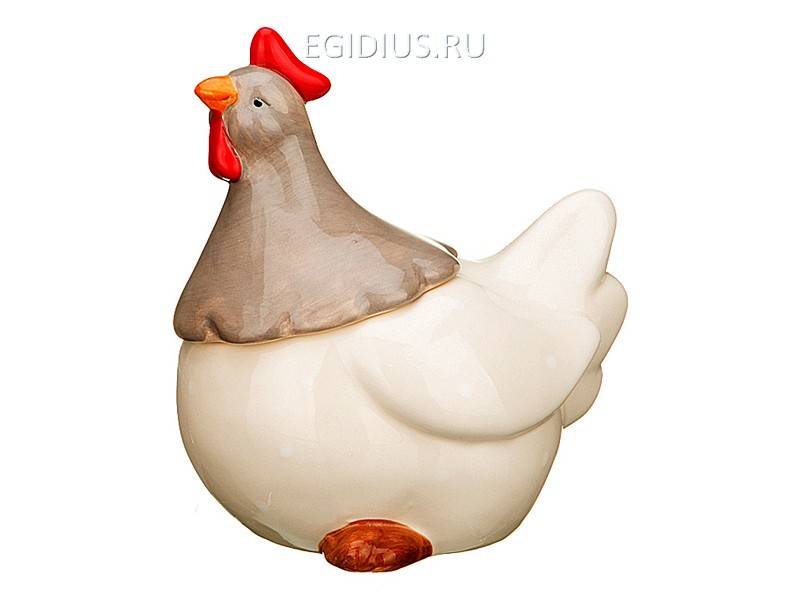 Емкость для сыпучих продуктов "курочка" 17*12*19 см. 330-687 фото 1 — Egidius.ru