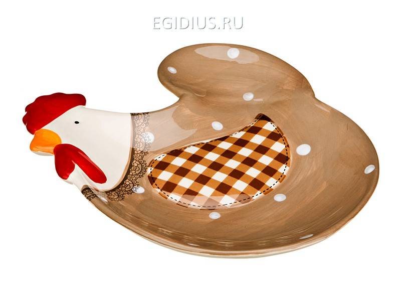 Блюдо "курица" 24*19 см. 330-793 фото 1 — Egidius.ru