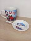 Подарок коллегам женщинам на 8 марта, подарочный набор : кружка, ложка, подставка под чайные пакетики 281-370 фото 2 — Egidius.ru
