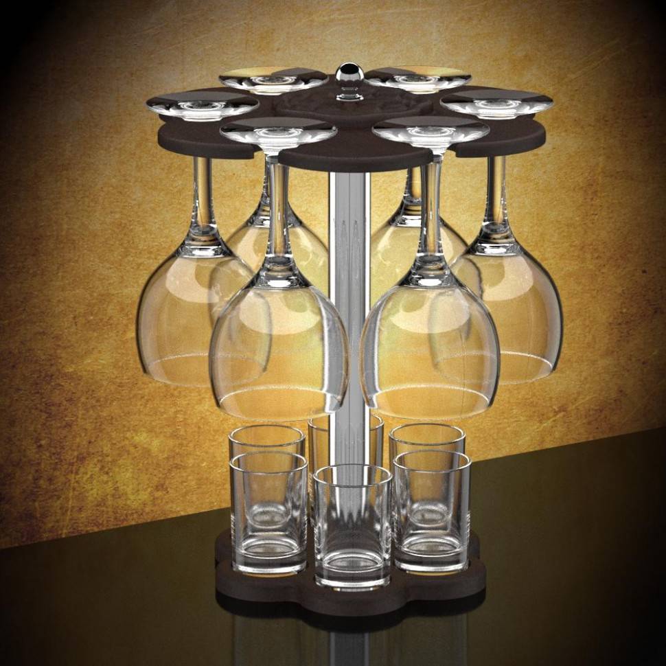 Мини-бар 12 предметов 411 Гладьё (темный) 71-0000 фото 1 &mdash; Egidius.ru